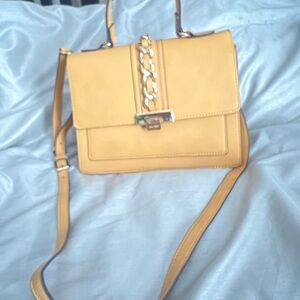 Aldo Elegant Yellow Handbag
